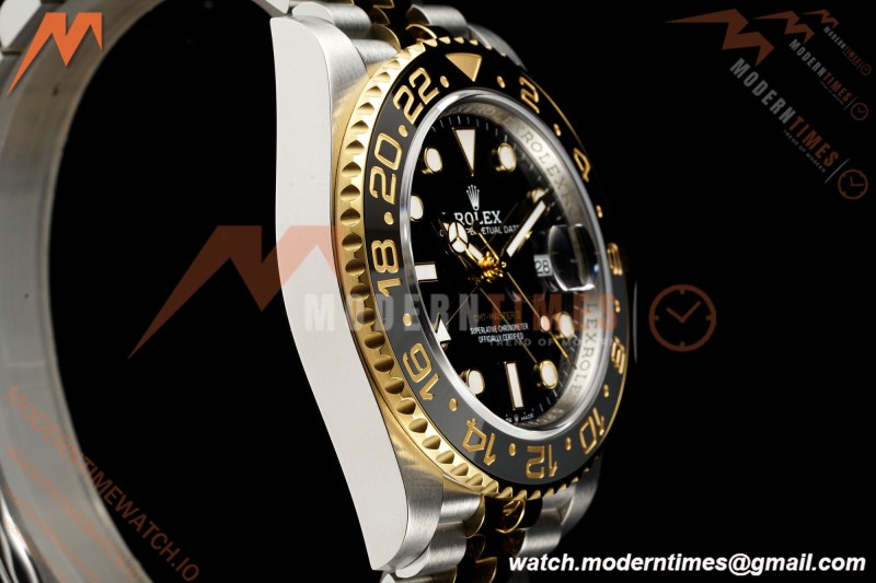 Rolex - GMT II 126713GRNR Bumblebee Gain Weight Jub 40mm 904L YG/SS Black VSF DD3285 CHS | 롤렉스 - GMT II 126713GRNR 범블비 무게 조정 주빌리 40mm 904L 옐로우골드/스테인리스 블랙 다이얼 VSF DD3285 CHS