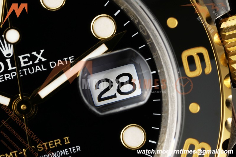 Rolex - GMT II 126713GRNR Bumblebee Gain Weight Jub 40mm 904L YG/SS Black VSF DD3285 CHS | 롤렉스 - GMT II 126713GRNR 범블비 무게 조정 주빌리 40mm 904L 옐로우골드/스테인리스 블랙 다이얼 VSF DD3285 CHS