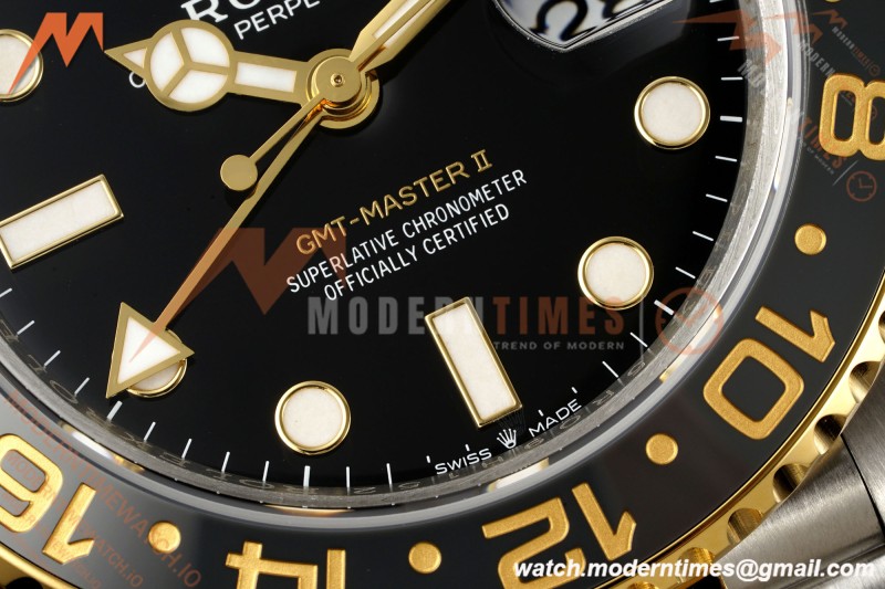 Rolex - GMT II 126713GRNR Bumblebee Gain Weight Jub 40mm 904L YG/SS Black VSF DD3285 CHS | 롤렉스 - GMT II 126713GRNR 범블비 무게 조정 주빌리 40mm 904L 옐로우골드/스테인리스 블랙 다이얼 VSF DD3285 CHS
