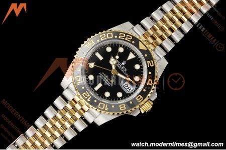 Rolex - GMT II 126713GRNR Bumblebee Gain Weight Jub 40mm 904L YG/SS Black VSF DD3285 CHS