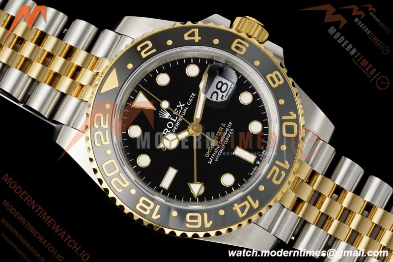 Rolex - GMT II 126713GRNR Bumblebee Gain Weight Jub 40mm 904L YG/SS Black VSF DD3285 CHS | 롤렉스 - GMT II 126713GRNR 범블비 무게 조정 주빌리 40mm 904L 옐로우골드/스테인리스 블랙 다이얼 VSF DD3285 CHS