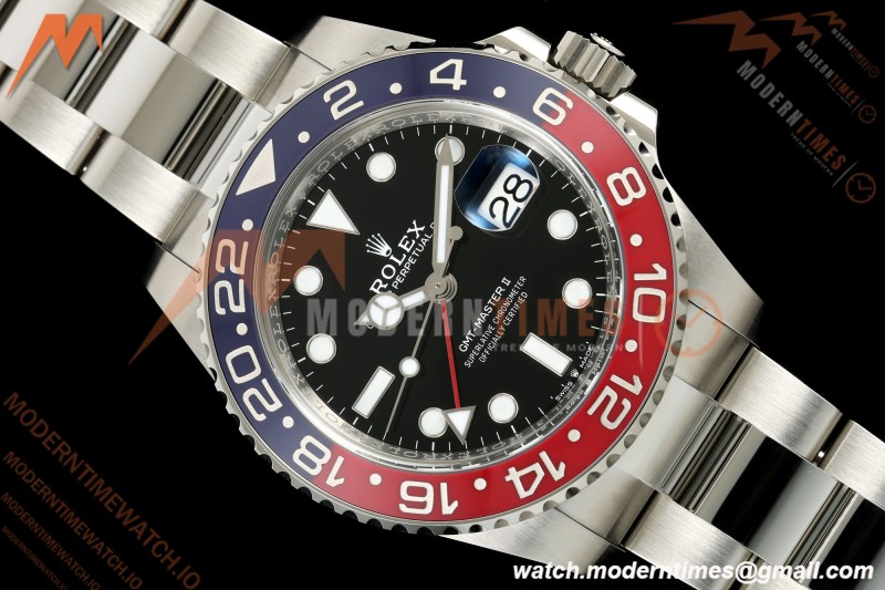 Rolex - GMT II 126710BLRO Pepsi 40mm 904L Oys SS/SS Black VF DD3285 CHS