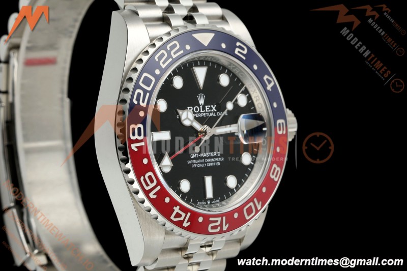 Rolex - GMT II 126710BLRO Pepsi 40mm 904L Jub SS/SS Black VF DD3285 CHS
