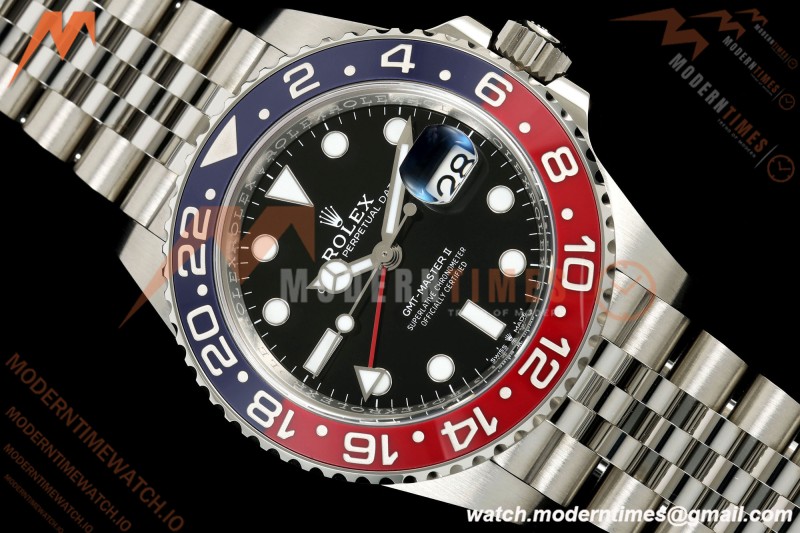 Rolex - GMT II 126710BLRO Pepsi 40mm 904L Jub SS/SS Black VF DD3285 CHS