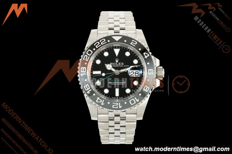 Rolex - GMT II 126710GRNR Bruce Wayne 40mm 904L Jubilee SS/SS Black VF DD3285 CHS