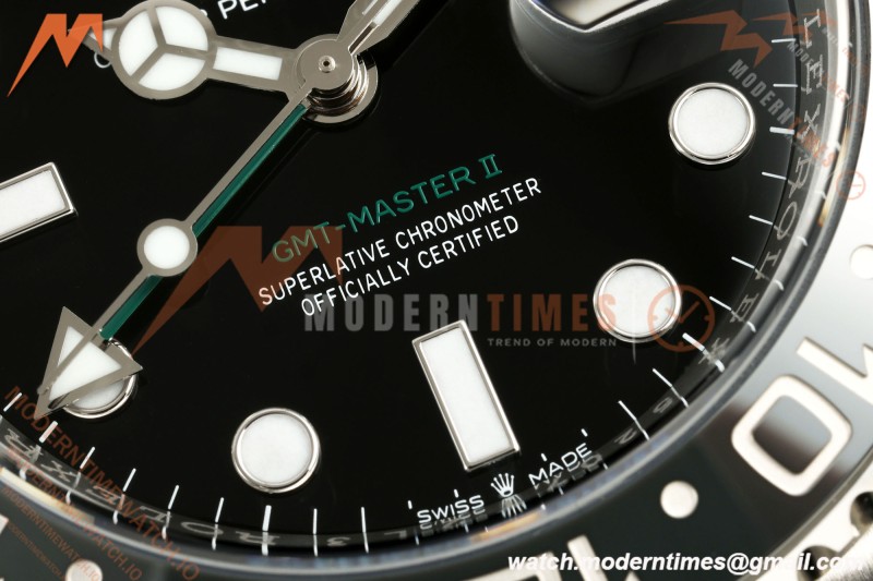 Rolex - GMT II 126710GRNR Bruce Wayne 40mm 904L Jubilee SS/SS Black VF DD3285 CHS