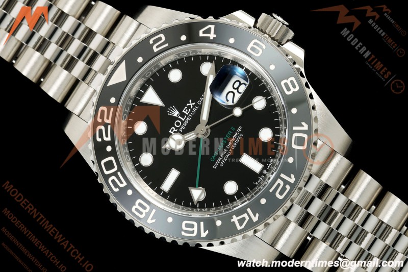 Rolex - GMT II 126710GRNR Bruce Wayne 40mm 904L Jubilee SS/SS Black VF DD3285 CHS