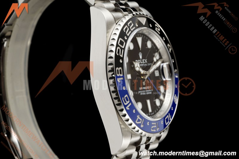 Rolex - GMT II 126710BLNR Batgirl 40mm 904L Jub SS/SS Black Dial RWF JH3285 Free Sprung