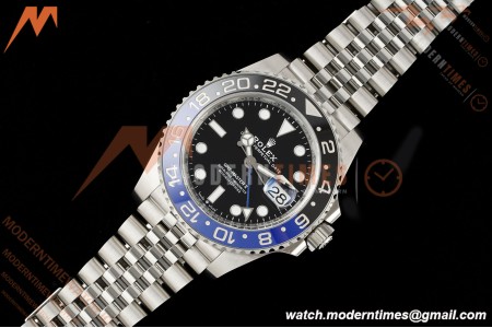 Rolex - GMT II 126710BLNR Batgirl 40mm 904L Jub SS/SS Black Dial RWF JH3285 Free Sprung