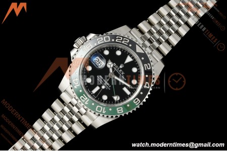 Rolex - GMT II 126720VTNR LHD 40mm 904L Jub SS/SS Black Dial RWF JH3285 Free Sprung