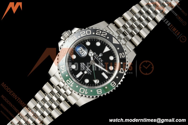 Rolex - GMT II 126720VTNR LHD 40mm 904L Jub SS/SS Black Dial RWF JH3285 Free Sprung