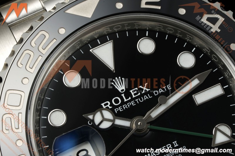 Rolex - GMT II 126720VTNR LHD 40mm 904L Jub SS/SS Black Dial RWF JH3285 Free Sprung