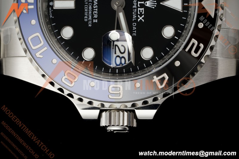 Rolex - GMT II 126710BLNR Batman 40mm 904L Oys SS/SS Black Dial RWF JH3285 Free Sprung