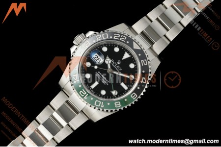 Rolex - GMT II 126720VTNR LHD 40mm 904L Oys SS/SS Black Dial RWF JH3285 Free Sprung