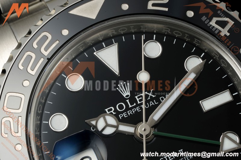 Rolex - GMT II 126720VTNR LHD 40mm 904L Oys SS/SS Black Dial RWF JH3285 Free Sprung