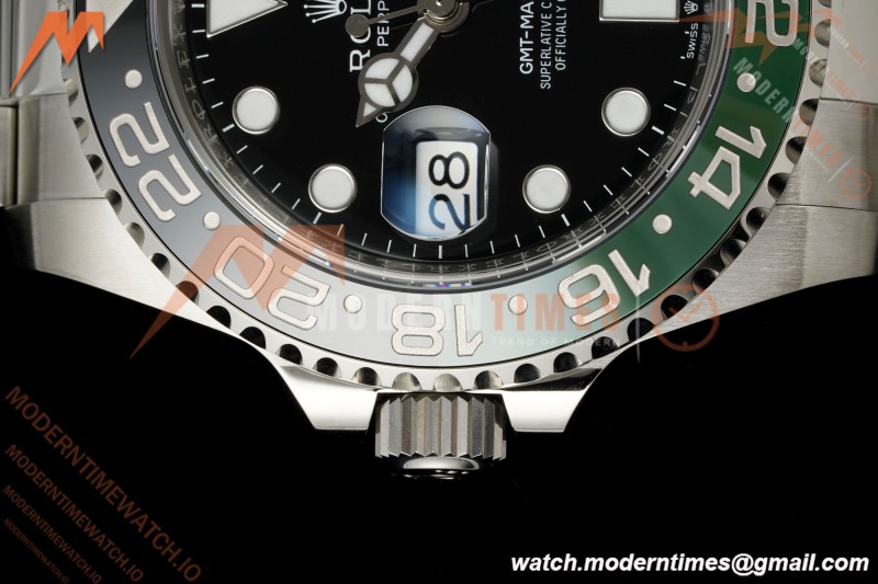 Rolex - GMT II 126720VTNR LHD 40mm 904L Oys SS/SS Black Dial RWF JH3285 Free Sprung