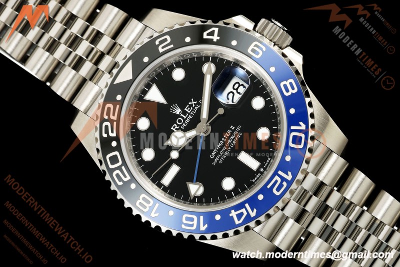 Rolex - GMT II 126710BLNR Batgirl 40mm 904L Jub SS/SS Black Dial SEEK DD3285