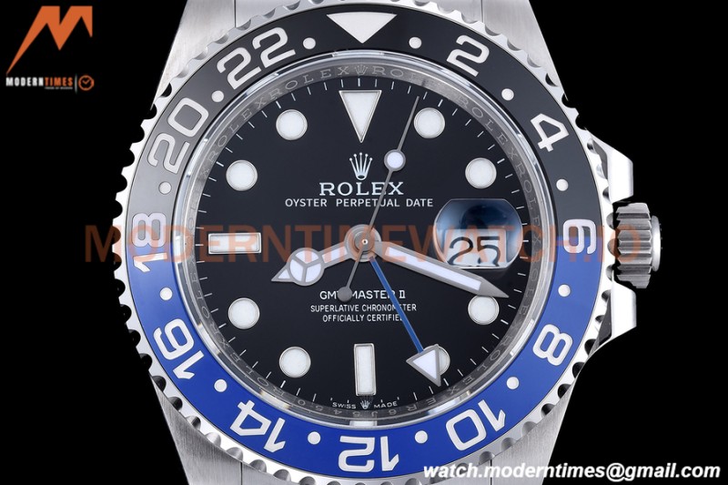 Rolex - GMT II 126710 Oys 40mm 904L SS/SS Black EWF VR3285 CHS