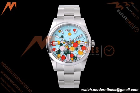 Rolex - Oyster Pert 41mm 124300 904L SS/SS Turquoise Celebration Dial VF DD3230