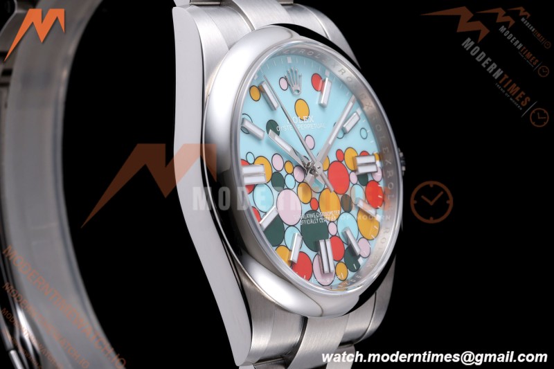 Rolex - Oyster Pert 41mm 124300 904L SS/SS Turquoise Celebration Dial VF DD3230
