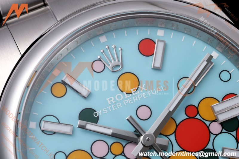 Rolex - Oyster Pert 41mm 124300 904L SS/SS Turquoise Celebration Dial VF DD3230
