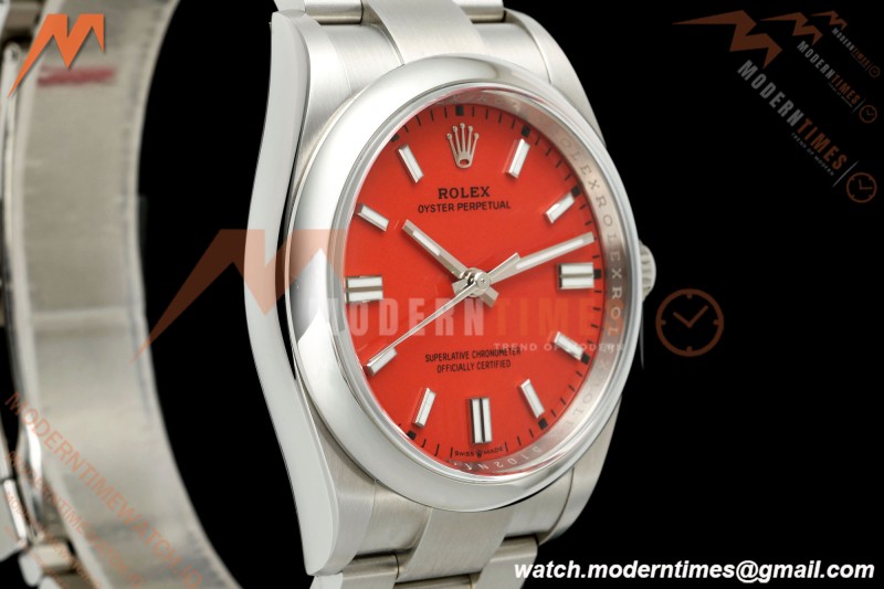 Rolex - Oyster Perpetual 126000 36mm Oys Smt 904L SS/SS Coral Red Dial VF DD3230