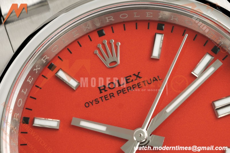 Rolex - Oyster Perpetual 126000 36mm Oys Smt 904L SS/SS Coral Red Dial VF DD3230