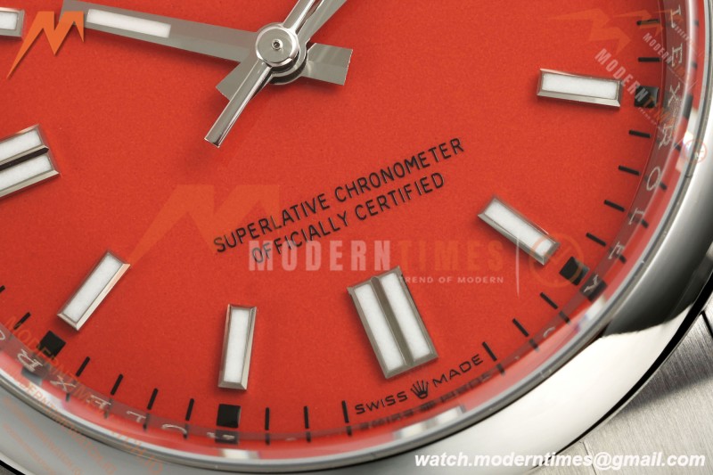 Rolex - Oyster Perpetual 126000 36mm Oys Smt 904L SS/SS Coral Red Dial VF DD3230