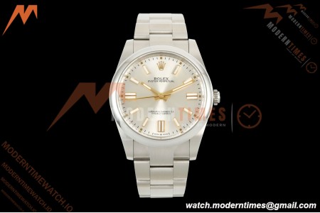 Rolex - Oyster Perpetual 41mm 124300 SS/SS Silver VF DD3230