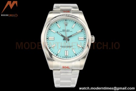 Rolex - Oyster Pert. 41mm 124300 SS/SS Turquoise Blue EWF A3230