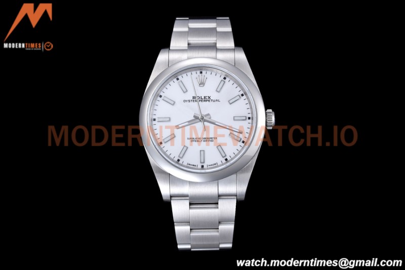 Rolex - Oyster Pert. 39mm 114300 904L SS/SS White EWF A3132