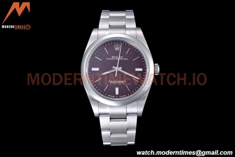 Rolex - Oyster Pert. 39mm 114300 904L SS/SS Red Grape EWF A3132