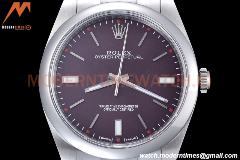 Rolex - Oyster Pert. 39mm 114300 904L SS/SS Red Grape EWF A3132