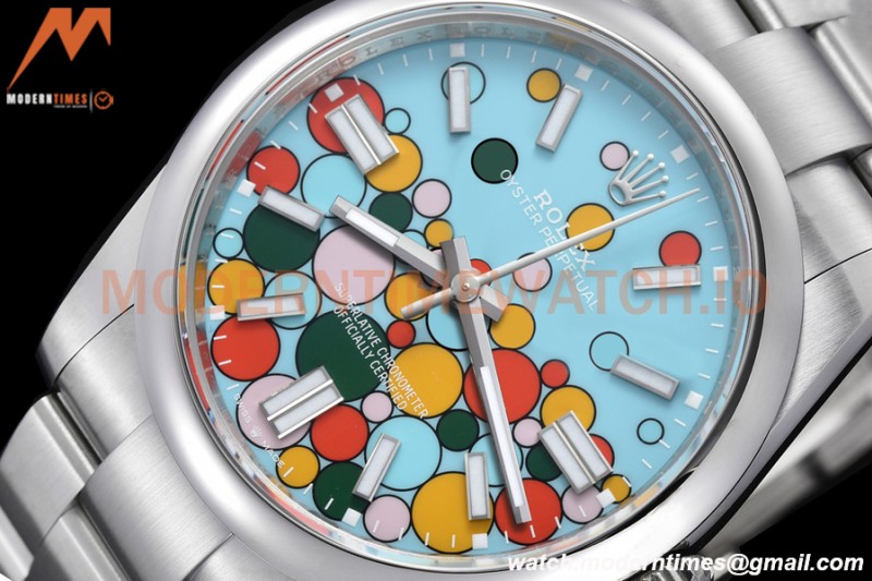 Rolex - Oyster Pert 41mm 124300 904L SS/SS Turquoise Celebration Dial VSF VS3235