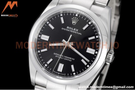 Rolex - Oyster Pert 126000 36mm Oys Smt 904L SS/SS Blk/Stk VSF VS3235