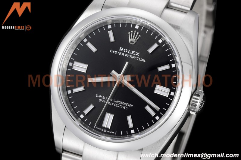 Rolex - Oyster Pert 126000 36mm Oys Smt 904L SS/SS Blk/Stk VSF VS3235