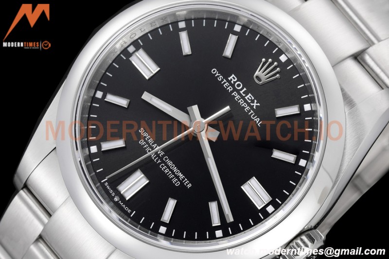 Rolex - Oyster Pert 126000 36mm Oys Smt 904L SS/SS Blk/Stk VSF VS3235