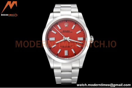 Rolex - Oyster Pert 124300 41mm Oys Smt 904L SS/SS Red/Stk VSF VS3230