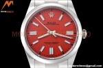 Rolex - Oyster Pert 124300 41mm Oys Smt 904L SS/SS Red/Stk VSF VS3230