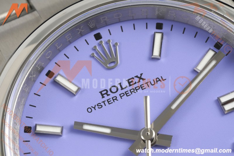 Rolex - Oyster Perpetual 126000 36mm Oys Smt 904L SS/SS Purple Dial KRF VR3230 | 롤렉스 - 오이스터 퍼페추얼 126000 36mm 오이스터 스틸 904L 스테인리스 스틸 블루 다이얼 KRF VR3230