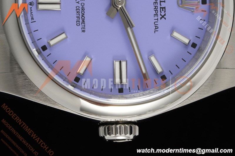 Rolex - Oyster Perpetual 126000 36mm Oys Smt 904L SS/SS Purple Dial KRF VR3230 | 롤렉스 - 오이스터 퍼페추얼 126000 36mm 오이스터 스틸 904L 스테인리스 스틸 블루 다이얼 KRF VR3230