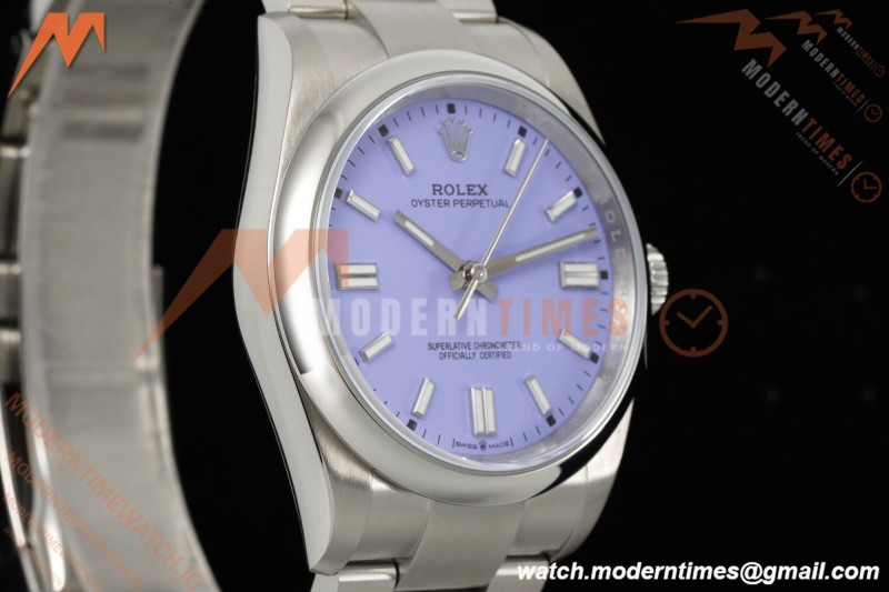 Rolex - Oyster Perpetual 126000 36mm Oys Smt 904L SS/SS Purple Dial KRF VR3230 | 롤렉스 - 오이스터 퍼페추얼 126000 36mm 오이스터 스틸 904L 스테인리스 스틸 블루 다이얼 KRF VR3230