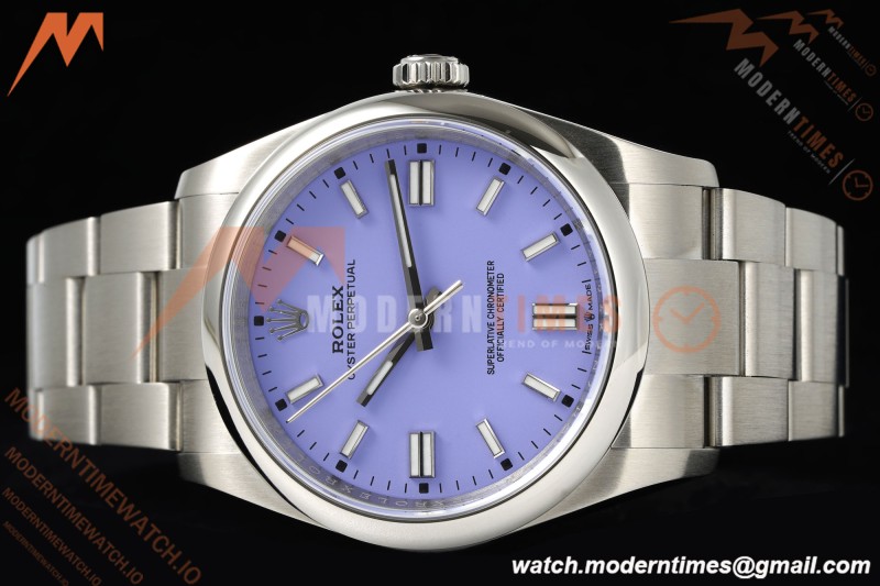 Rolex - Oyster Perpetual 126000 36mm Oys Smt 904L SS/SS Purple Dial KRF VR3230 | 롤렉스 - 오이스터 퍼페추얼 126000 36mm 오이스터 스틸 904L 스테인리스 스틸 블루 다이얼 KRF VR3230