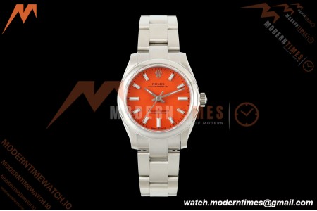Rolex - Oyster Perpetual 31mm 277200 Oys SS/SS Coral Red Dial DIWF A2232 | 롤렉스 - 오이스터 퍼페추얼 31mm 277200 오이스터 퍼페추얼 SS/SS 코랄 레드 다이얼 DIWF A2232