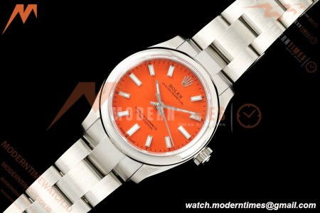 Rolex - Oyster Perpetual 31mm 277200 Oys SS/SS Coral Red Dial DIWF A2232 | 롤렉스 - 오이스터 퍼페추얼 31mm 277200 오이스터 퍼페추얼 SS/SS 코랄 레드 다이얼 DIWF A2232