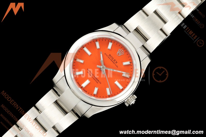 Rolex - Oyster Perpetual 31mm 277200 Oys SS/SS Coral Red Dial DIWF A2232