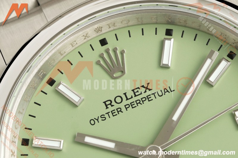 Rolex - Oyster Perpetual 126000 36mm Oys Smt 904L SS/SS Pistachio Green Dial GMF V2 A23J | 롤렉스 - 오이스터 퍼페추얼 126000 36mm 오이스터 스몰 세컨드 904L SS/SS 피스타치오 그린 다이얼 GMF V2 A23J