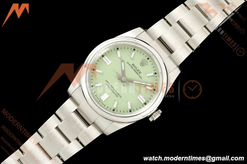Rolex - Oyster Perpetual 126000 36mm Oys Smt 904L SS/SS Pistachio Green Dial GMF V2 A23J | 롤렉스 - 오이스터 퍼페추얼 126000 36mm 오이스터 스몰 세컨드 904L SS/SS 피스타치오 그린 다이얼 GMF V2 A23J