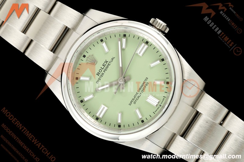 Rolex - Oyster Perpetual 126000 36mm Oys Smt 904L SS/SS Pistachio Green Dial GMF V2 A23J | 롤렉스 - 오이스터 퍼페추얼 126000 36mm 오이스터 스몰 세컨드 904L SS/SS 피스타치오 그린 다이얼 GMF V2 A23J