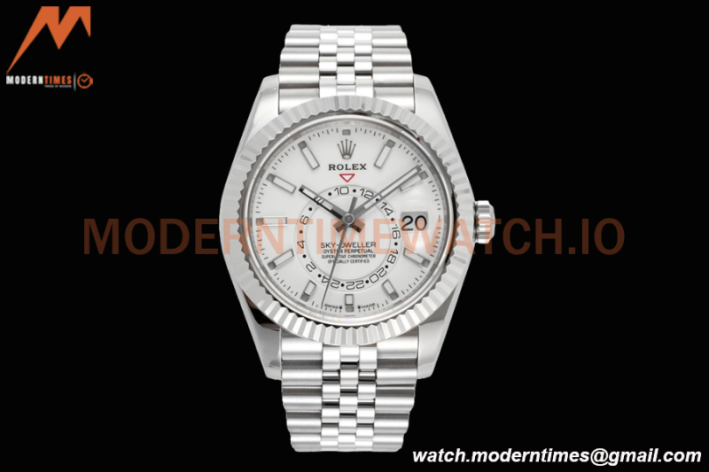 Rolex - Skydweller 42mm 326934 Jubilee SS/SS White ZF A2824